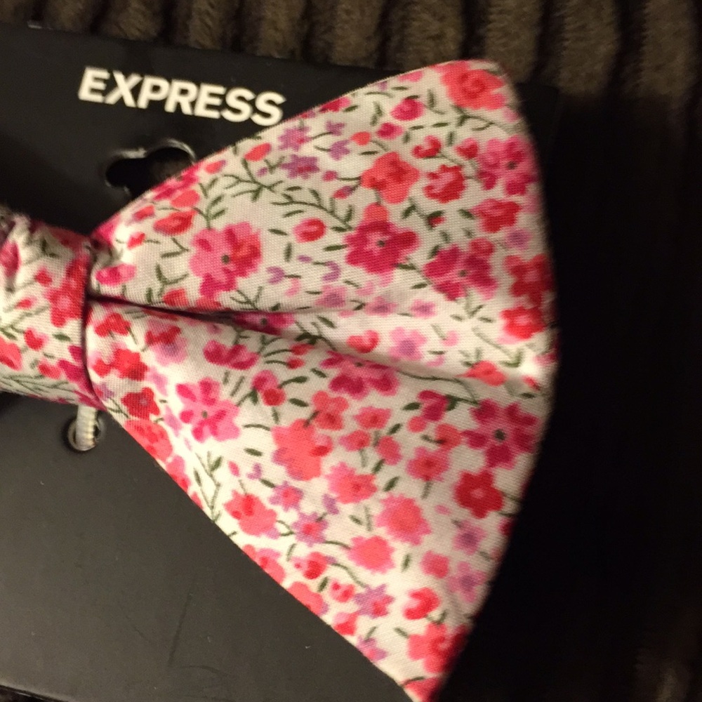 NWT! (EXPRESS) Floral Bow Tie - Picture 2 of 5
